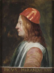Porträtt av Giovanni Pico della Mirandola, ca. 1660
