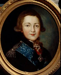 Porträtt av storhertig Alexander Pavlovich av Ryssland