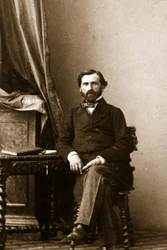 Porträtt av Guiseppe Verdi 1813-1901.