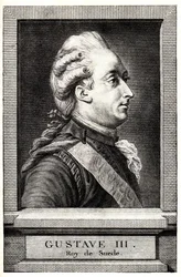 Porträtt av Gustav III av Sverige, tidigt 1800-tal.