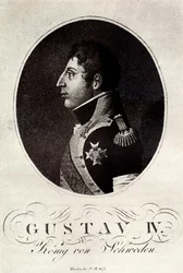 Porträtt av Gustav IV Adolf av Sverige, tidigt 1800-tal.