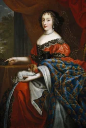 Porträtt av Henriette Anne Stuart, anonym målning