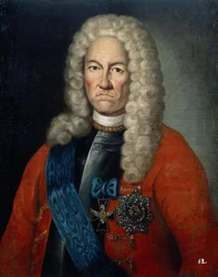 Porträtt av Jacob Daniel Bruce 1669-1735, första tredjedelen av 1700-talet