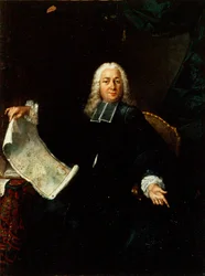 Porträtt av Jean de Lagrive 1689-1757, ca. 1740.
