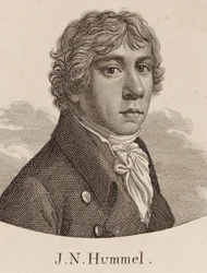 Porträtt av Johann Nepomuk Hummel 1778-1837.