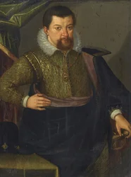 Porträtt av John George I 1585-1656, kurfurst av Sachsen, 1611