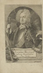 Porträtt av Jozef Wandalin Mniszech 1670-1747, före 1734.