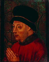 Porträtt av kung Johannes I av Portugal 1357-1433, tidigt 1400-tal.