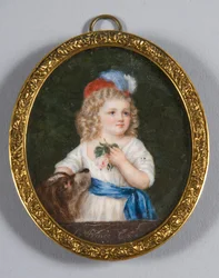 Porträtt av Louis-Charles, prins kunglig av Frankrike 1785-1795, 1800-talet