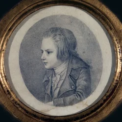 Porträtt av Louis-Charles, prins kunglig av Frankrike 1785-1795, tidigt 1790-tal.