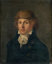 Porträtt av Louis Antoine de Saint-Just 1767-1794, efter 1767.