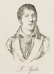 Porträtt av Louis Spohr 1784-1859, ca. 1830.