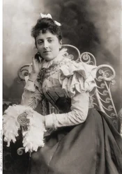 Porträtt av Lucy Maud Montgomery 1874-1942, 1891