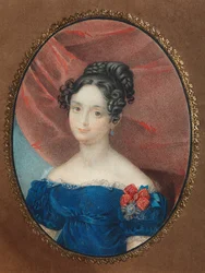 Porträtt av Maria Jakovlevna Naryshkina 1789-1854, född Lobanova-Rostovskaya, 1840-talet
