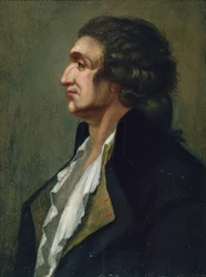 Porträtt av Marie Jean Antoine Nicolas Caritat, Marquis de Condorcet, 1700-talets andra hälft.