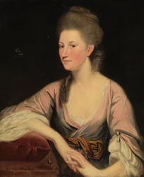 Porträtt av fru Elizabeth Boucher, 1700-talet.
