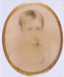 Porträtt av Natalia Goncharova, 1820-talet