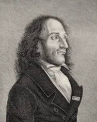 Porträtt av Niccolò Paganini 1782-1840, ca. 1830