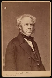 Porträtt av Peter Parker 1804-1888, före 1888.