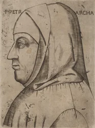 Porträtt av Petrarca, första hälften av 1500-talet.