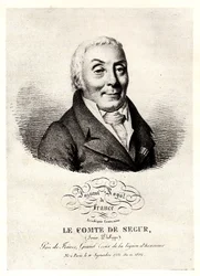 Porträtt av Philippe Henri, markis de Ségur 1724-1801, tidigt 1800-tal.