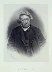 Porträtt av Pierre Leroux 1797-1871.