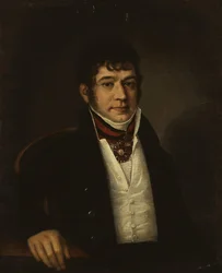 Porträtt av Platon Bogdanovich Ogarev 1777-1838, 1810p