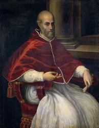 Porträtt av påven Marcellus II 1501-1555.