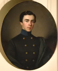 Porträtt av prins Alexander Mikhailovich Golitsyn 1838-1919, 1850-talet