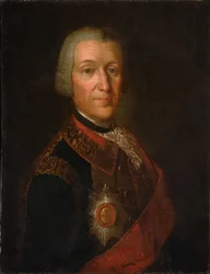 Porträtt av prins Fjodor Ivanovitj Golitsyn 1700-1759, 1750-talet