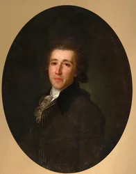 Porträtt av prins Fjodor Nikolajevitj Golitsyn 1751-1827, 1790-talet