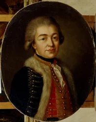 Porträtt av prins Stepan Borisovich Kurakin 1754-1805, andra hälften av 1700-talet.