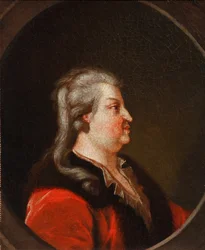 Porträtt av prinsen av Tauris generalfältmarskalk, statsmannen Grigori A. Potyomkin 1739-1791, jarl