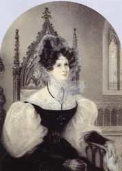 Porträtt av prinsessan Zinaida Alexandrovna Volkonskaya 1792-1862