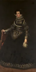 Porträtt av drottning Elisabeth av Frankrike 1602-1644, drottning gemål av Spanien