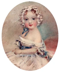 Porträtt av drottning Victoria som barn, 1800-talet, 1913