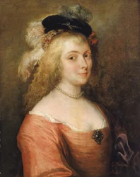 Porträtt av Rubens hustru, 1600-talet.