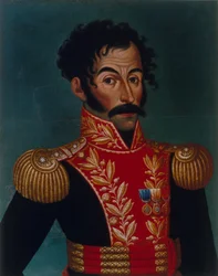 Porträtt av Simon Bolivar, 1823.