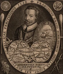 Porträtt av Sir Francis Drake, 1641.