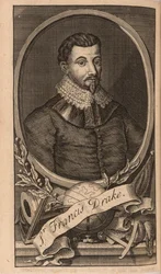 Porträtt av Sir Francis Drake, 1741.
