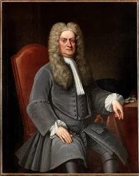 Porträtt av Sir Isaac Newton 1642-1727, ca.