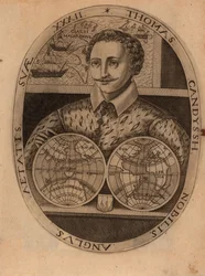 Porträtt av Sir Thomas Cavendish 1560-1592, 1596.