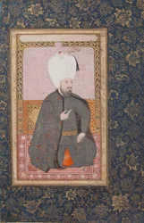 Porträtt av Sultan Ahmet I r. 1603-17, tidigt 1600-tal.