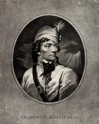 Porträtt av Tadeusz Kosciuszko 1746-1817, tidigt 1800-tal.