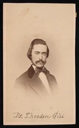 Porträtt av Theodore Nicholas Gill 1837-1914, cirka 1860-talet.