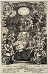 Porträtt av tsar Ivan VI Antonovich av Ryssland 1740-1764, 1740