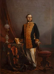 Porträtt av Vasily Yurievich Poznansky 1828-1900, 1860-talet