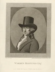 Porträtt av Warren Hastings, Esq., pub. 1795.