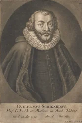 Porträtt av Wilhelm Schickard 1592-1635.