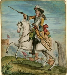 Porträtt av William III av England 1650-1702, ca 1690